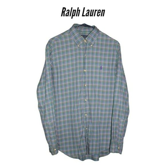 Ralph Lauren Other - Ralph Lauren Green Red Blue Button Down / Size: M/ Rn#41381